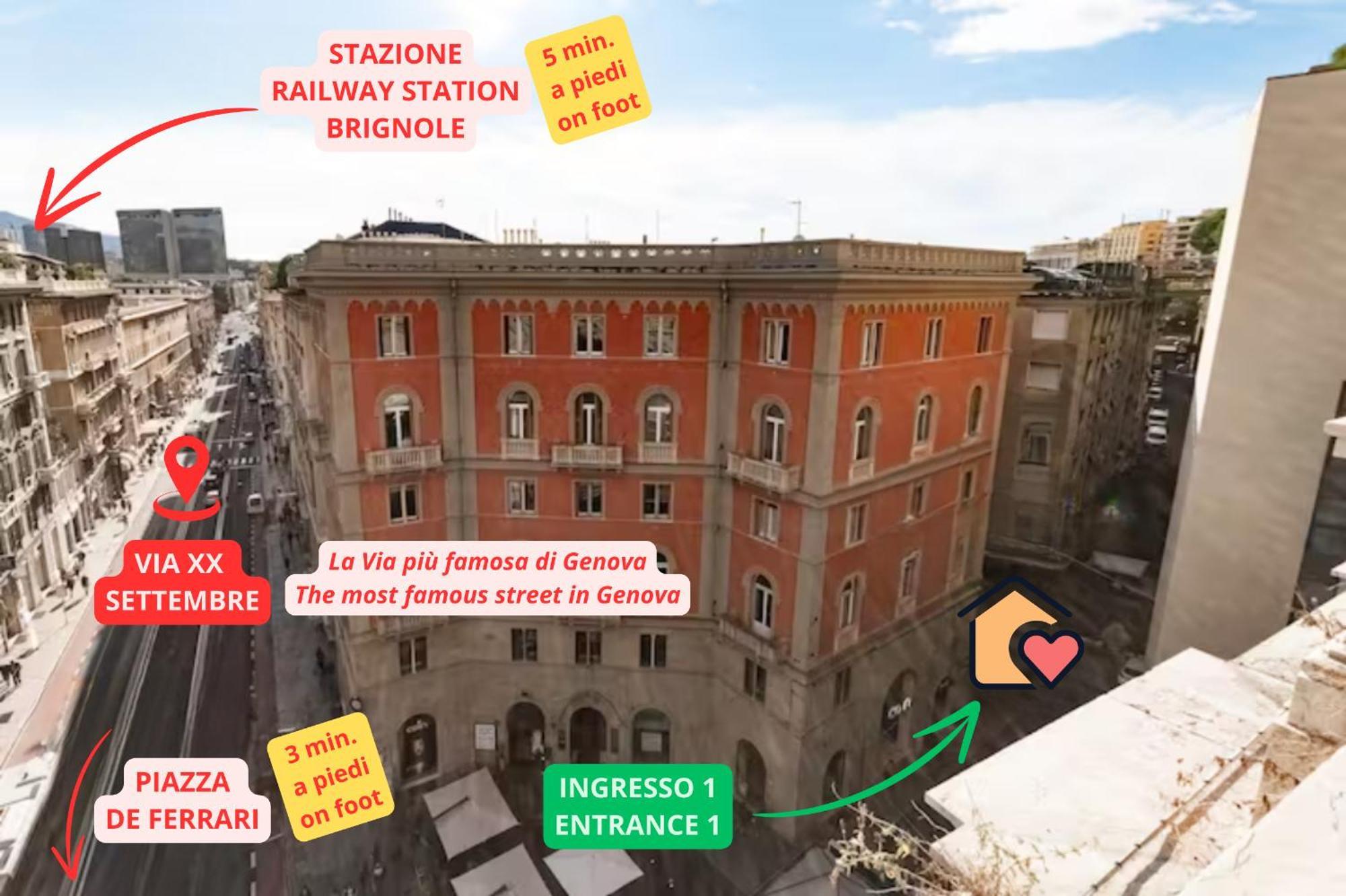 Casa Via XX Settembre - La Via Piu Famosa Di Genova Apartman Kültér fotó